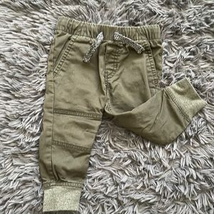 Cat & Jack Green Joggers 12m